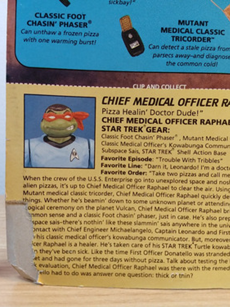 Chief Medical Officer Raphael 1994 Tmnt ! Rafael Star Trek 8
