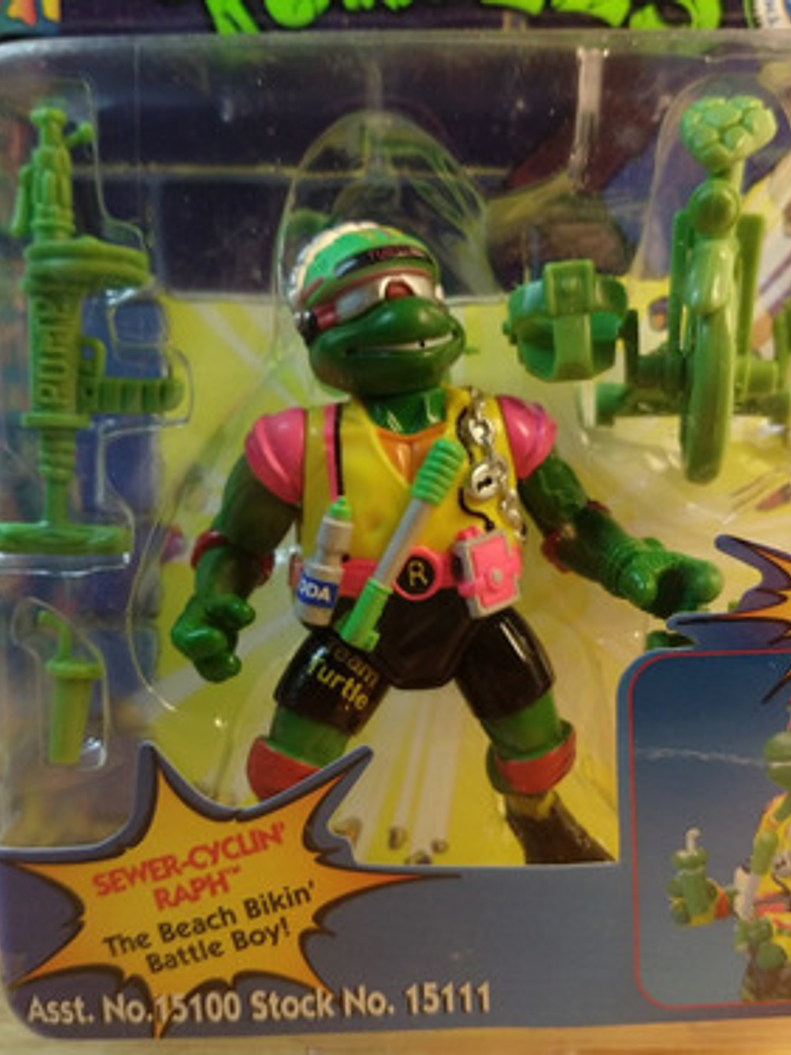 Sewer Cyclin Raph 1996 Tmnt ! Rafael Tortugas Ninja Power 3