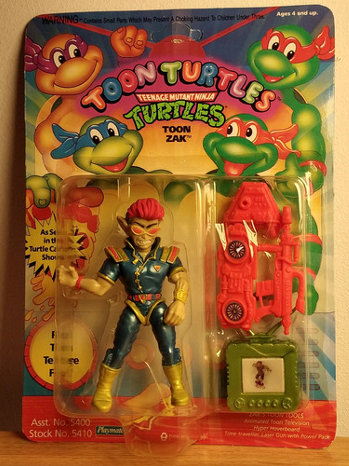 Toon Zak 1993 Tmnt ! Toon Turtles Tortugas Ninja 90s Vintage 1