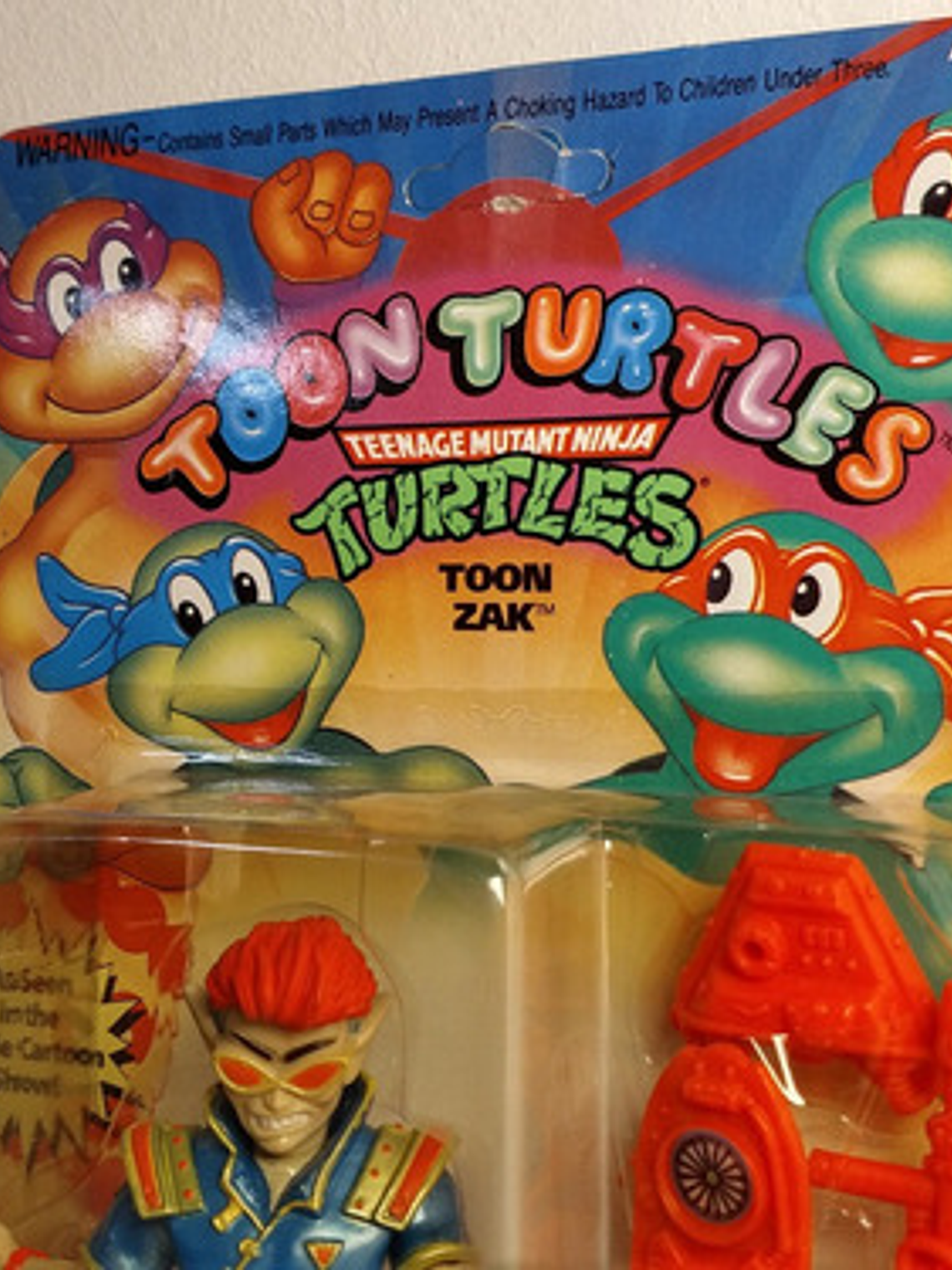 Toon Zak 1993 Tmnt ! Toon Turtles Tortugas Ninja 90s Vintage 3