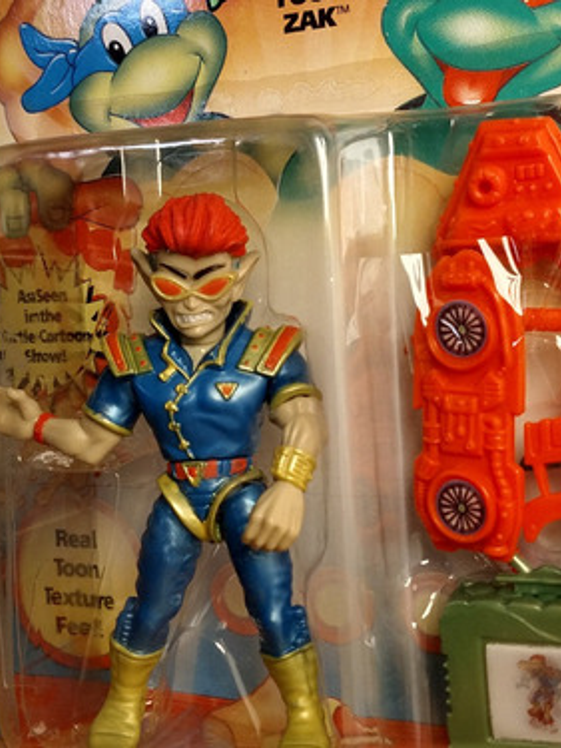 Toon Zak 1993 Tmnt ! Toon Turtles Tortugas Ninja 90s Vintage 4