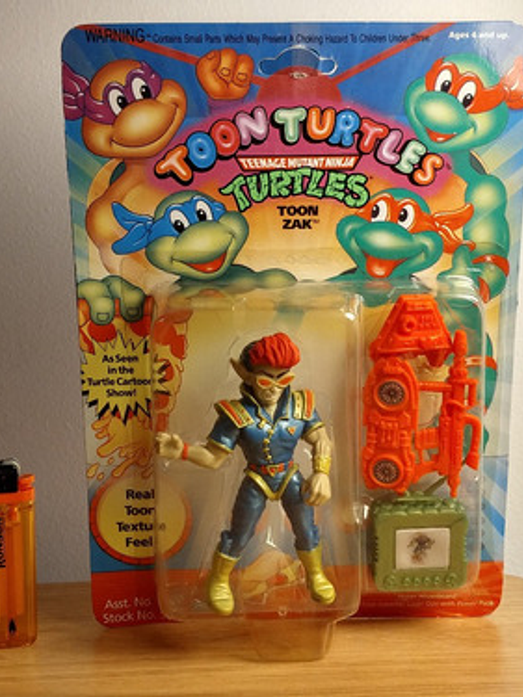 Toon Zak 1993 Tmnt ! Toon Turtles Tortugas Ninja 90s Vintage 6