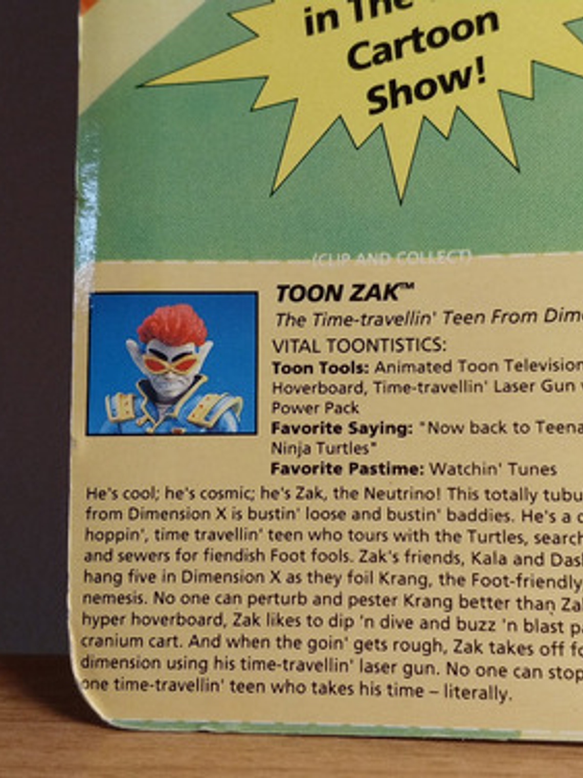 Toon Zak 1993 Tmnt ! Toon Turtles Tortugas Ninja 90s Vintage 10