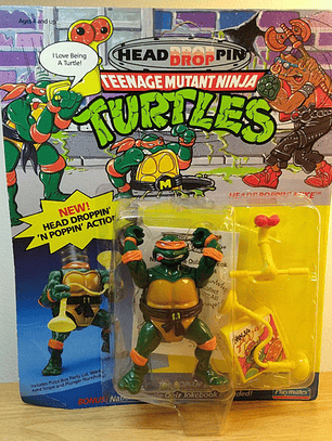 Headdroppin Mike 1991 Tmnt ! Michelangelo Wacky Action Ninja