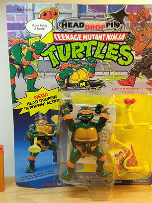 Headdroppin Mike 1991 Tmnt ! Michelangelo Wacky Action Ninja