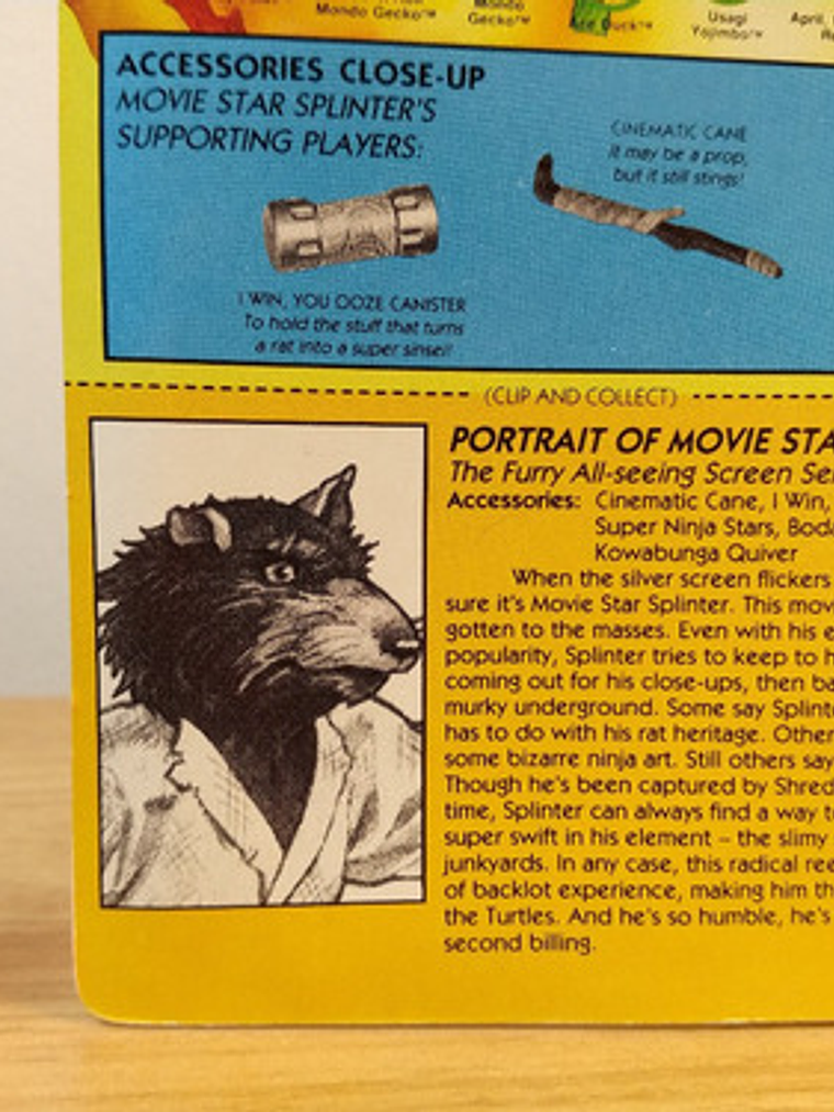 Movie Star Splinter 1995 Tmnt ! 90s Tortugas Ninja Vintage 8