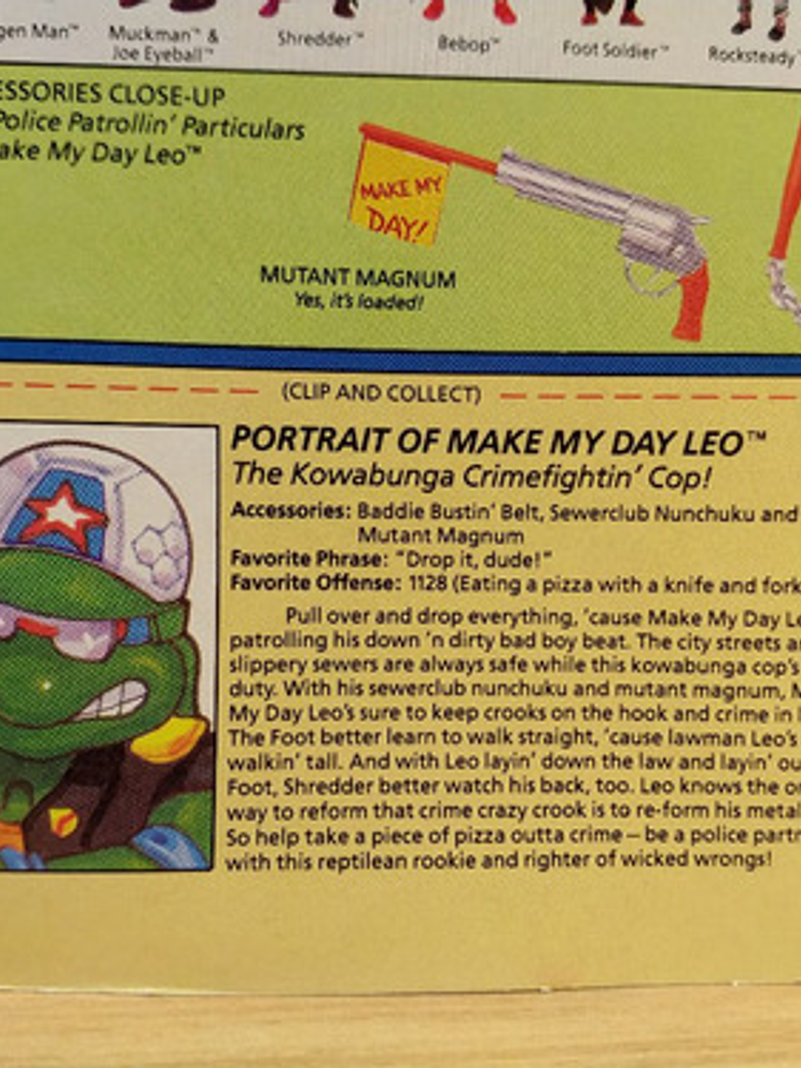 Make My Day Leo 1991 Tmnt ! Leonardo Tortugas Ninja 7