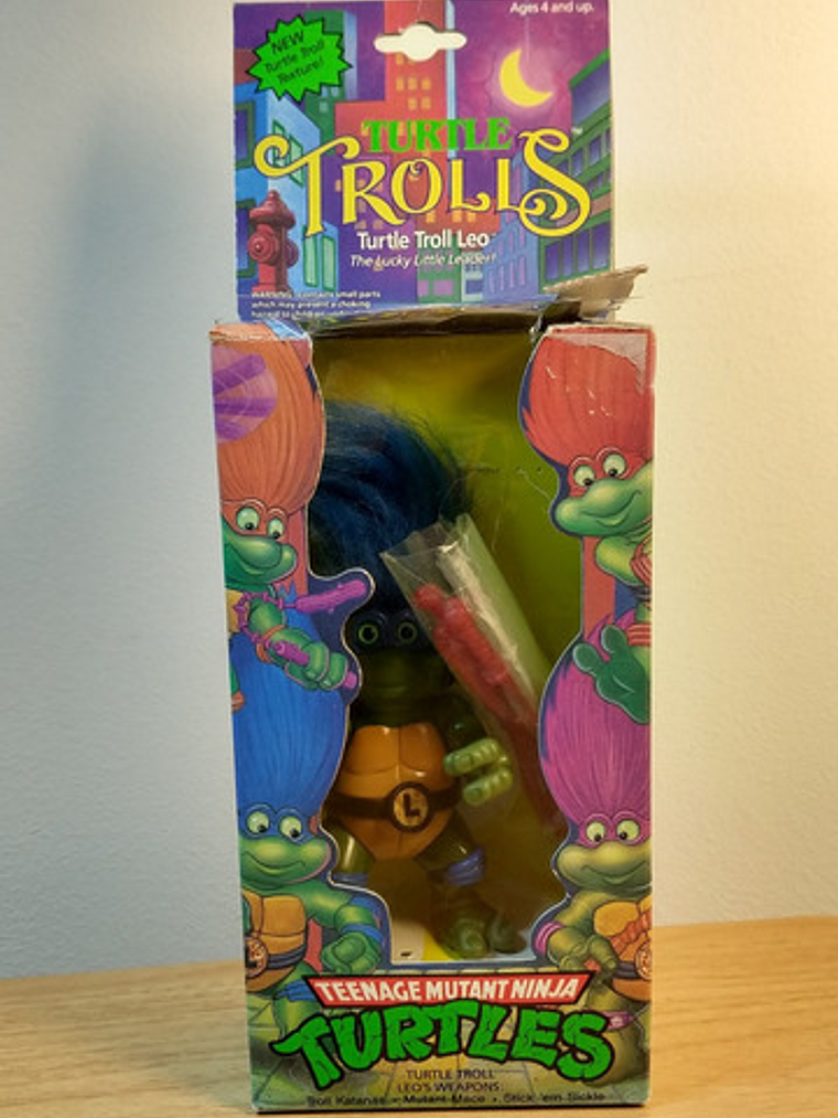 Turtle Troll Leo 1993 Tmnt ! Leonardo Turtle Trolls 90s 1