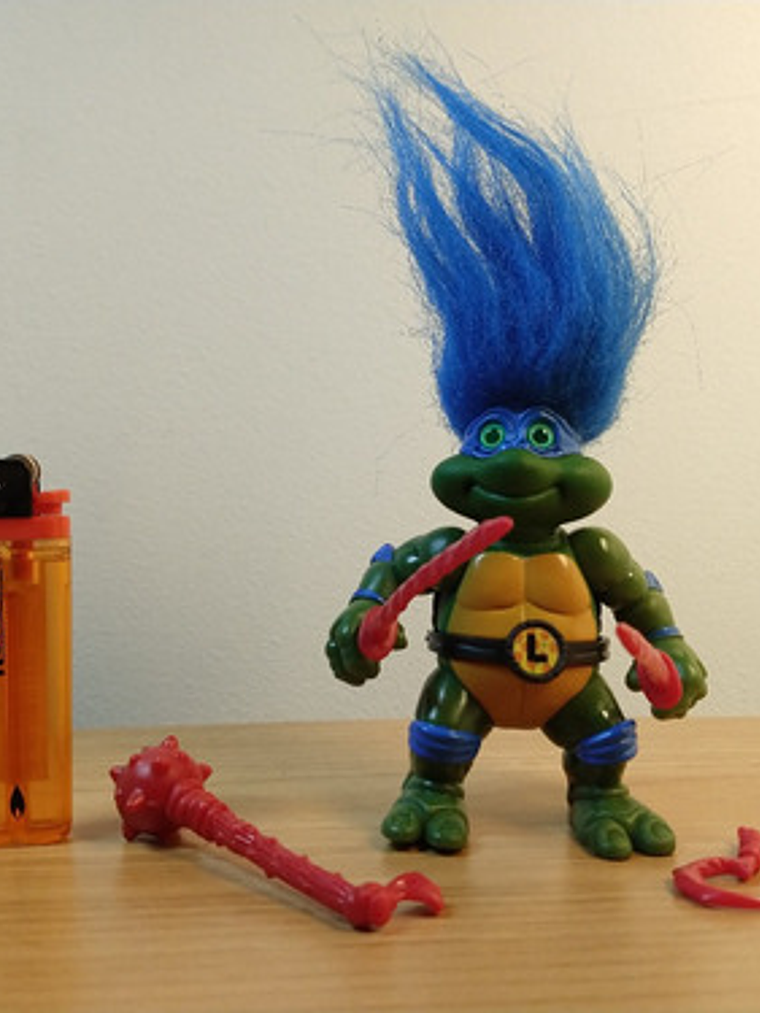 Turtle Troll Leo 1993 Tmnt ! Leonardo Turtle Trolls 90s 4
