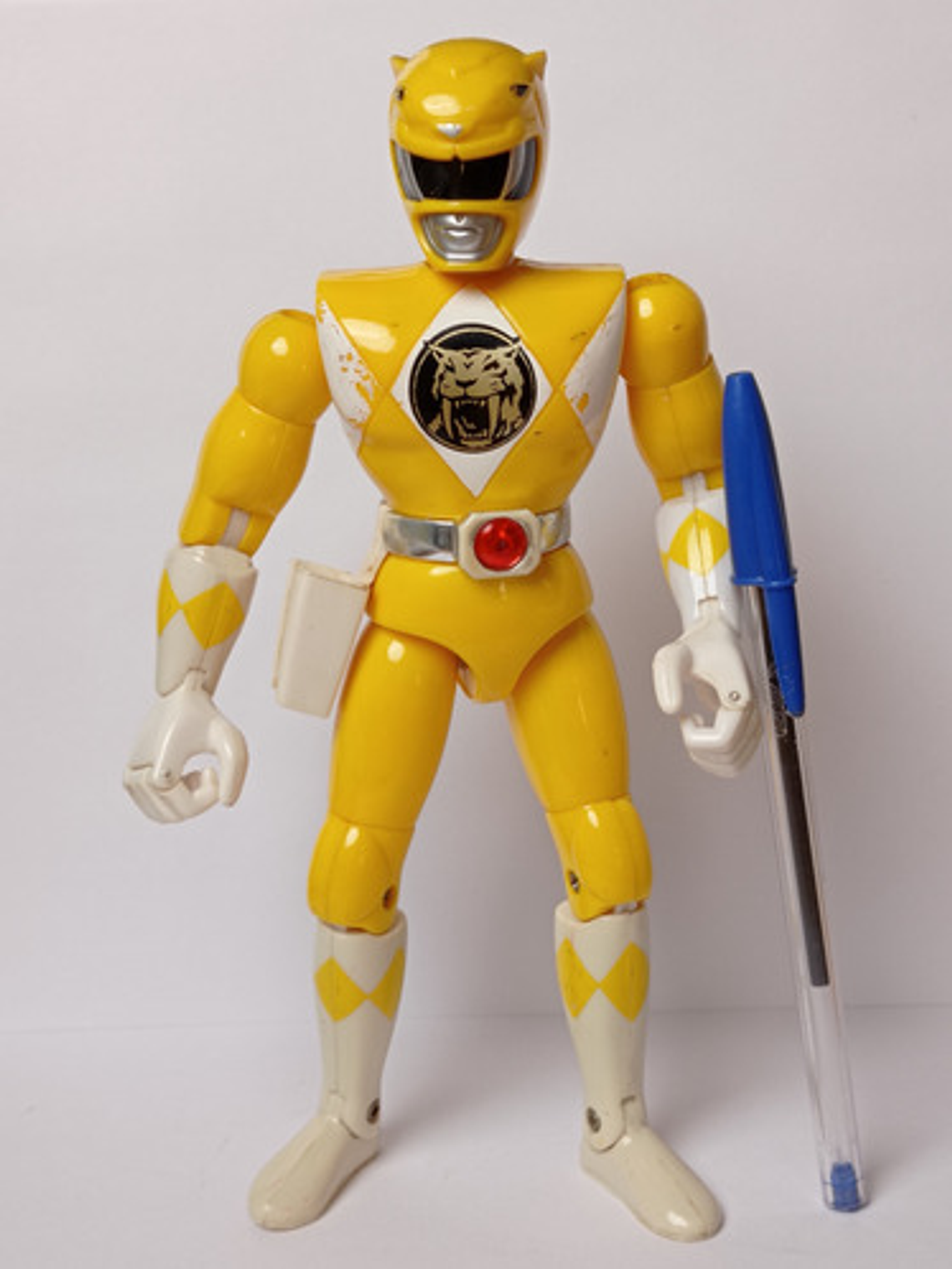 Yellow Ranger (detalle) 1993 Power Rangers Bandai 2
