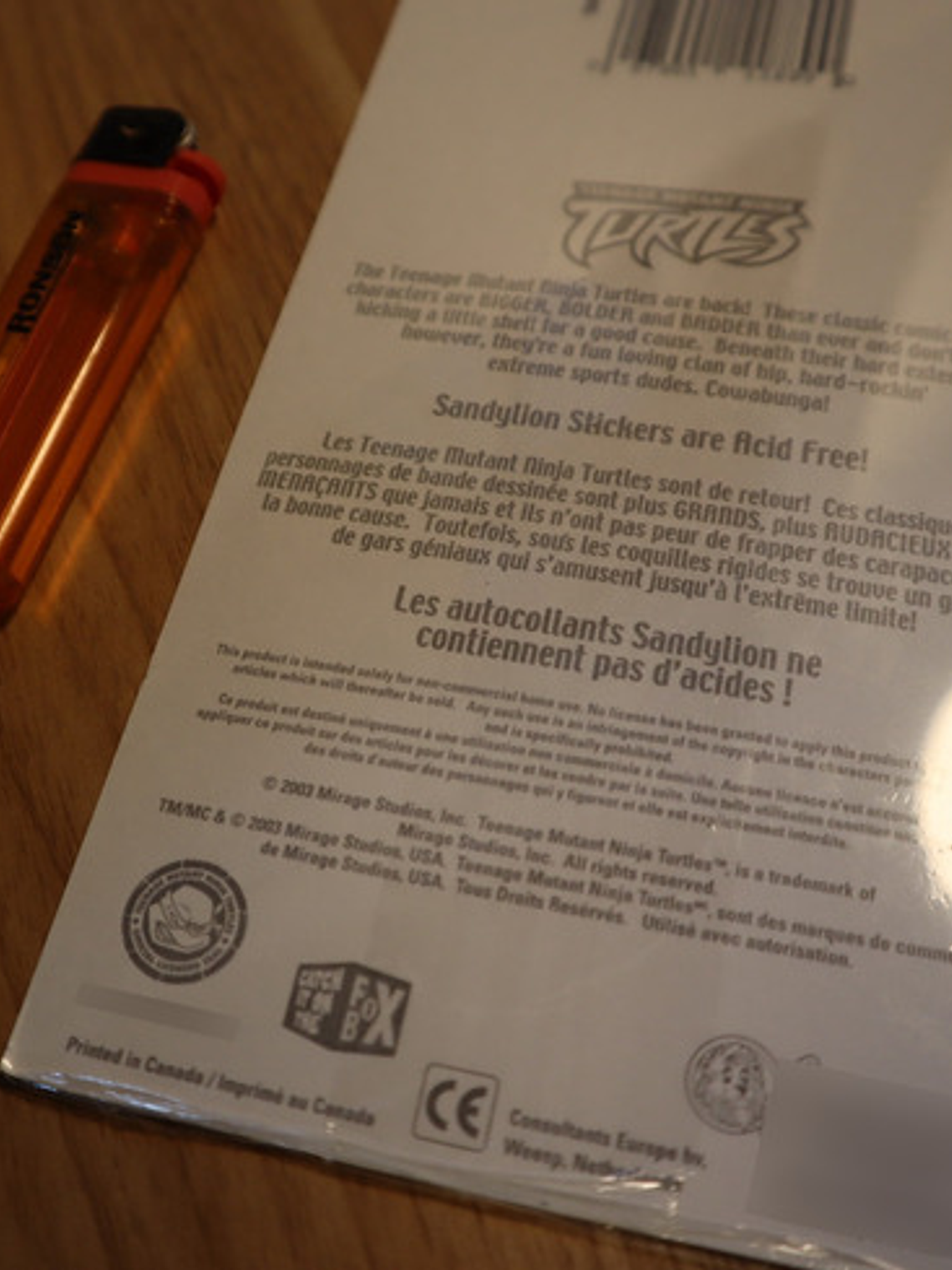 Set Stickers Tmnt Sandylion 2003 Mirage Tortugas Ninja 4