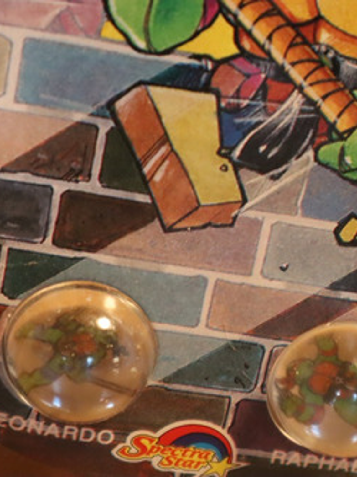 6 Bolitas Coleccionables 1990 Tortugas Ninja Tmnt Radrollers 4