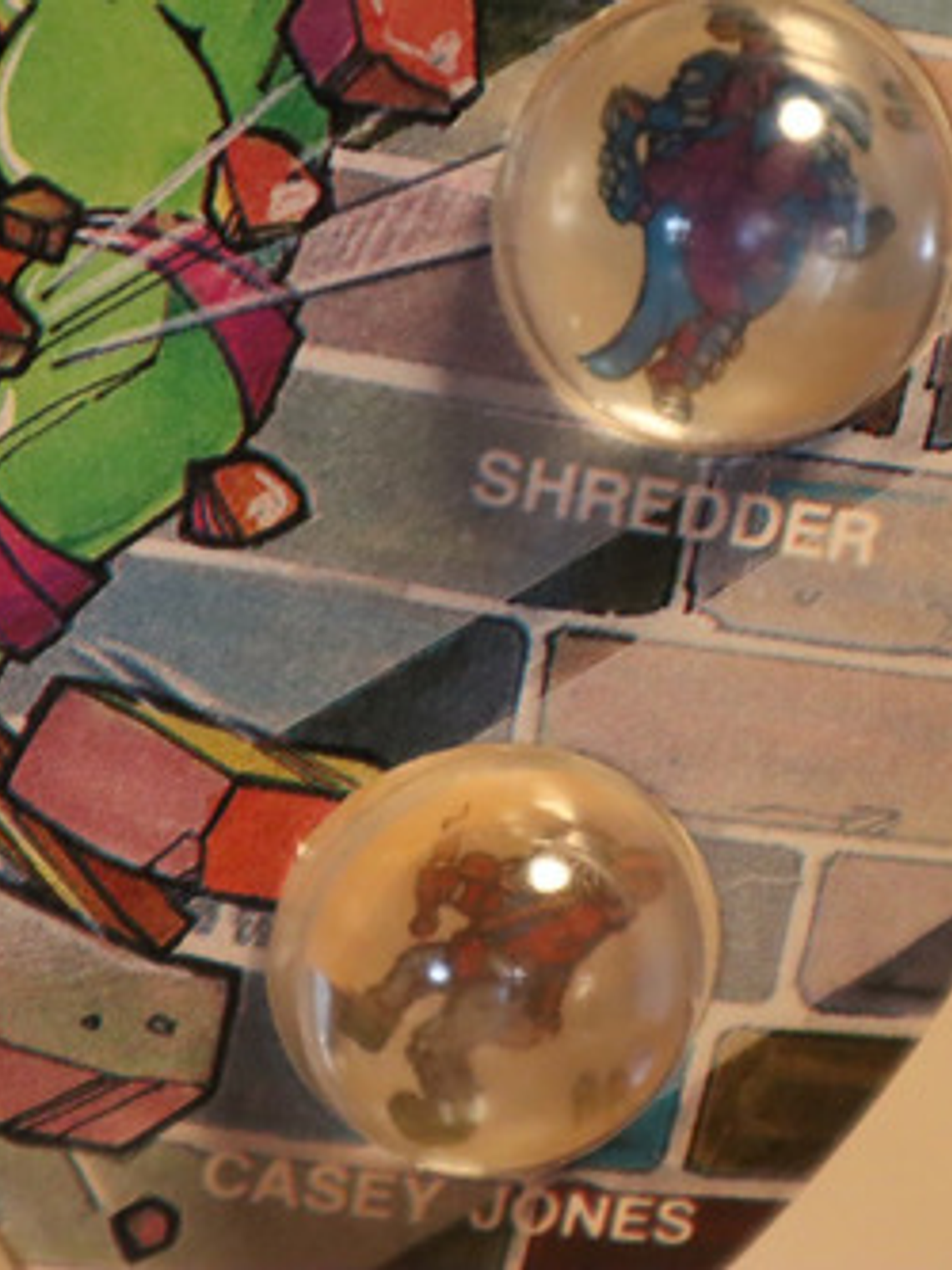 6 Bolitas Coleccionables 1990 Tortugas Ninja Tmnt Radrollers 5