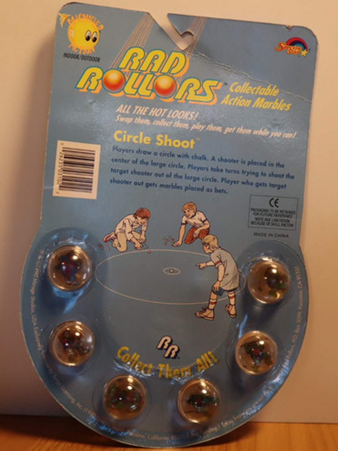 6 Bolitas Coleccionables 1990 Tortugas Ninja Tmnt Radrollers 6