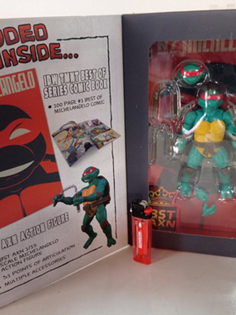 Michelangelo + Comic 100p Tmnt Bst Axn Tortugas Ninja 3
