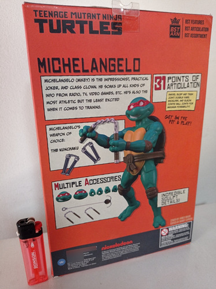 Michelangelo + Comic 100p Tmnt Bst Axn Tortugas Ninja 4