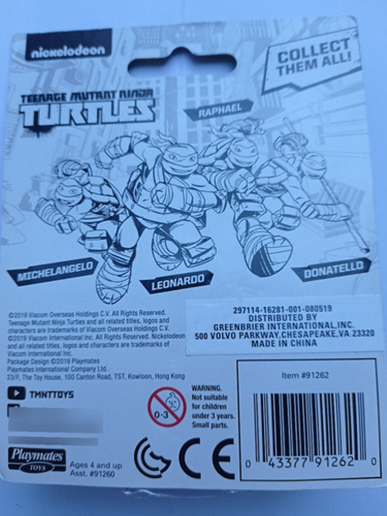 Miniatura Donatello 2019 Tmnt Playmates Nickelodeon Ninja 4