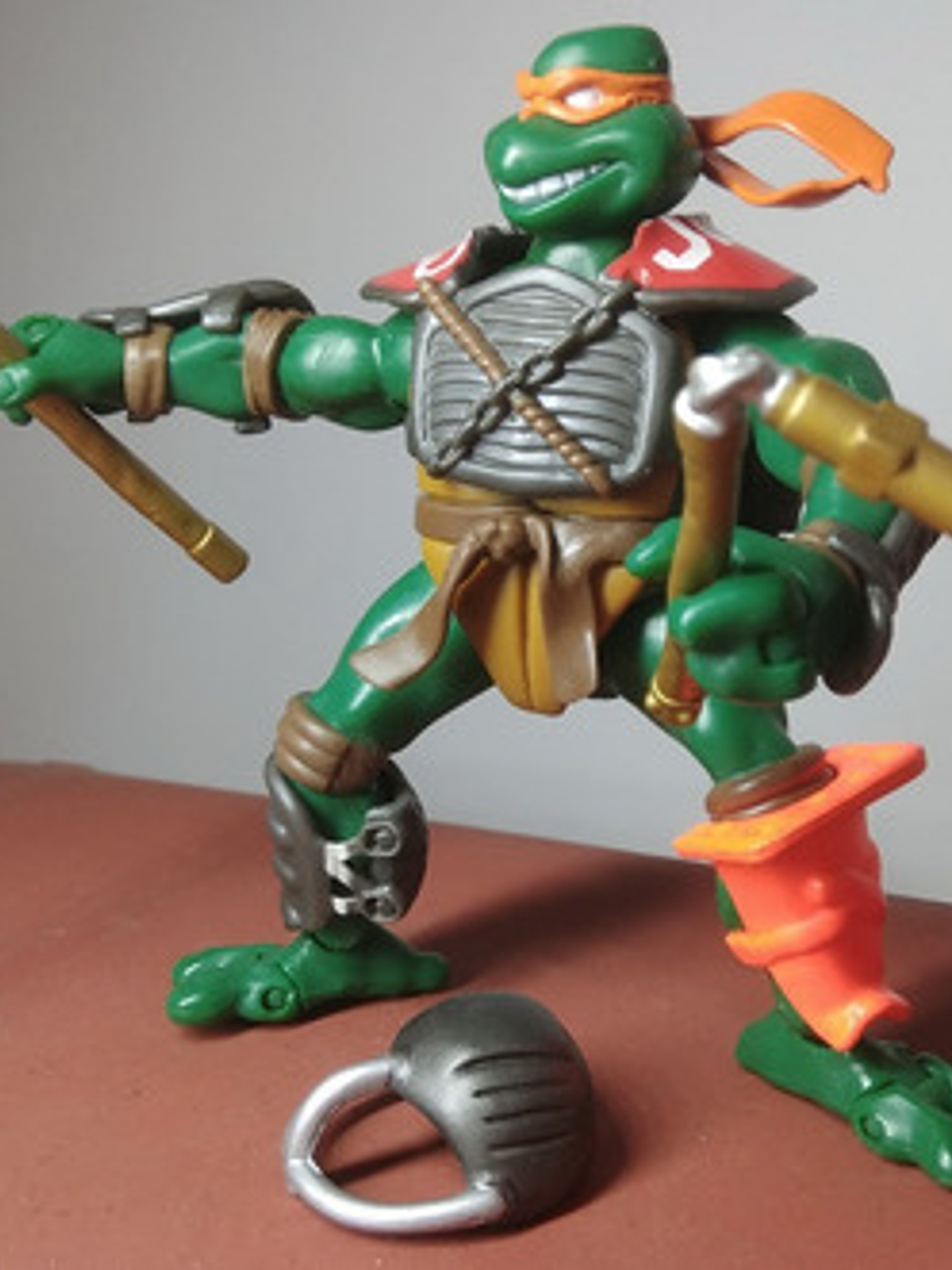 Fightin' Gear Michelangelo Completo 2003 Tmnt Tortugas Ninja 4