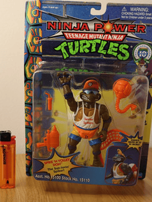 Spike N Volley Don 1996 Tmnt ! Donatello Ninja Power Tortuga