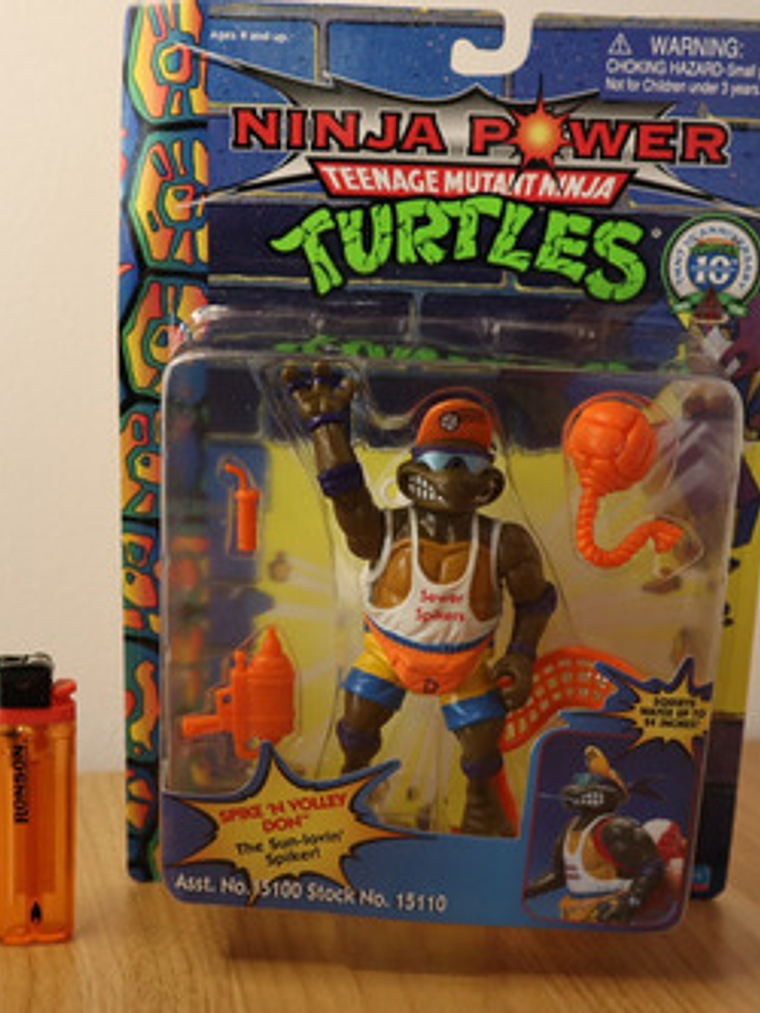Spike N Volley Don 1996 Tmnt ! Donatello Ninja Power Tortuga 2