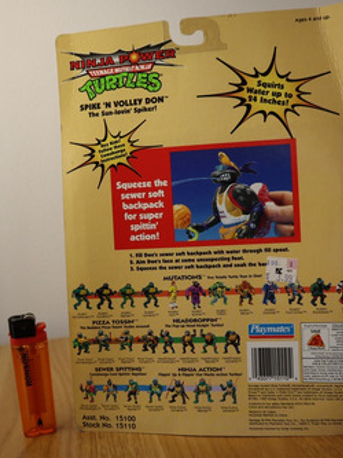 Spike N Volley Don 1996 Tmnt ! Donatello Ninja Power Tortuga 6