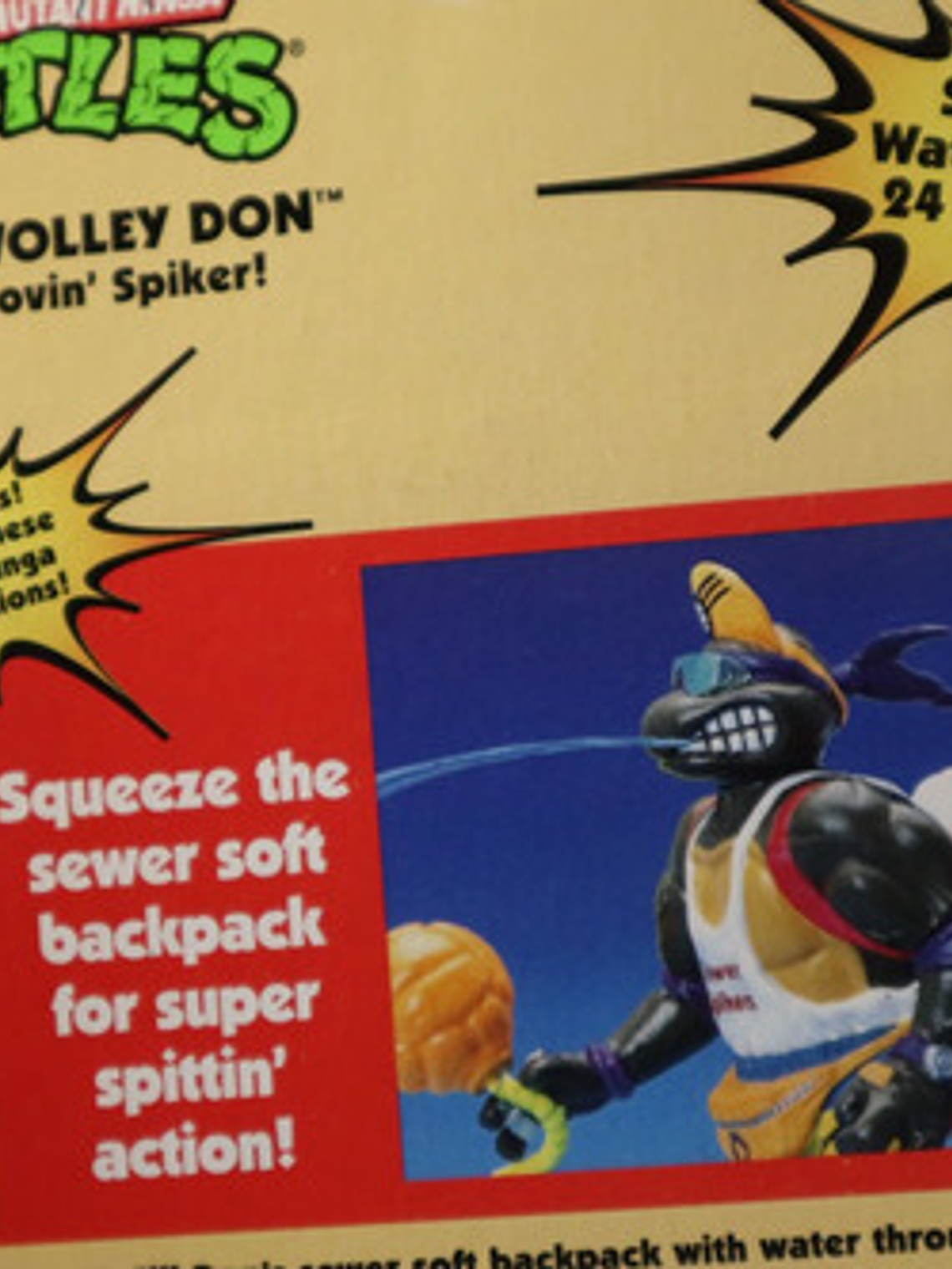 Spike N Volley Don 1996 Tmnt ! Donatello Ninja Power Tortuga 7