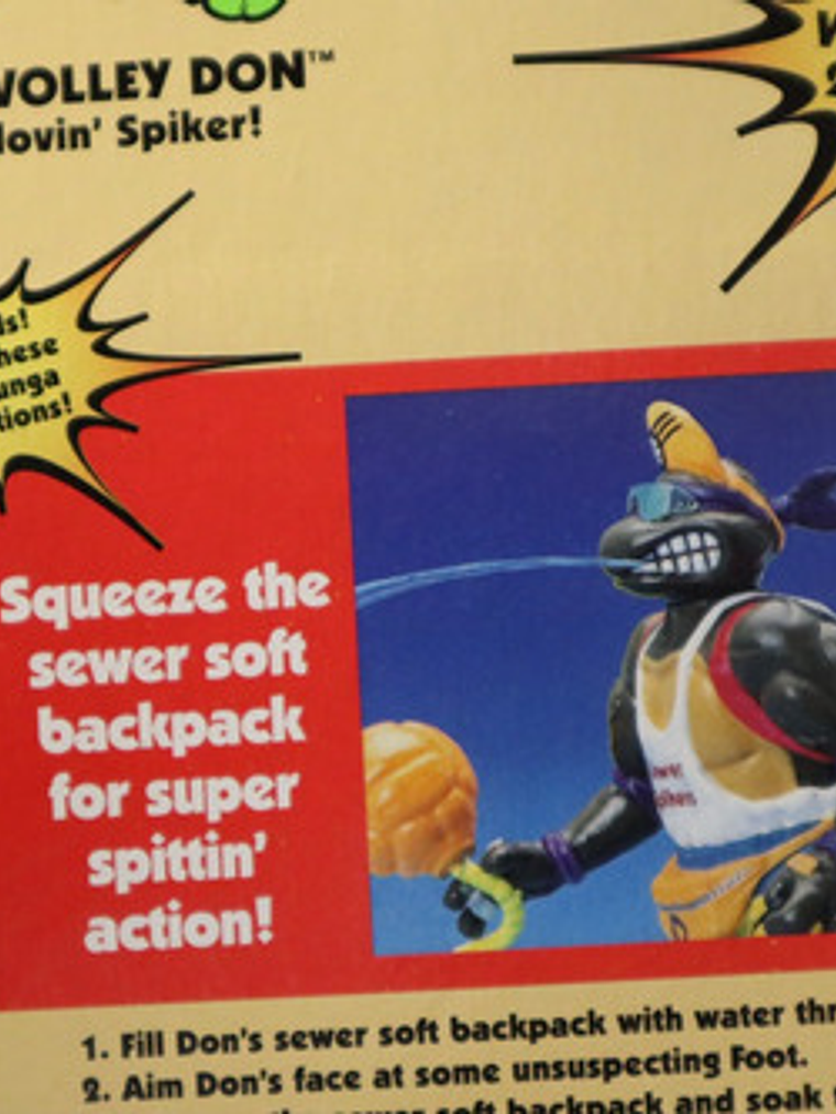 Spike N Volley Don 1996 Tmnt ! Donatello Ninja Power Tortuga 9