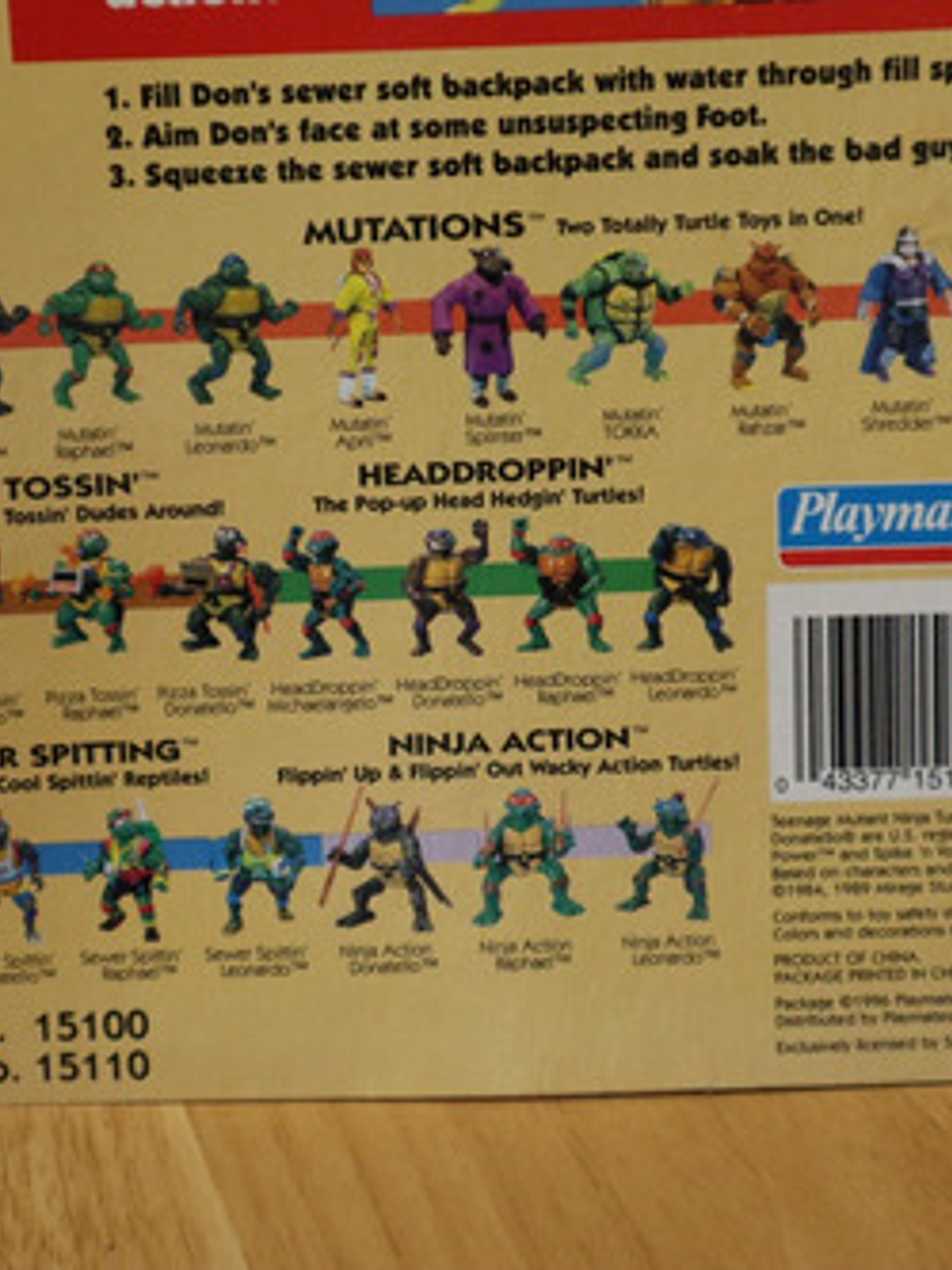 Spike N Volley Don 1996 Tmnt ! Donatello Ninja Power Tortuga 10