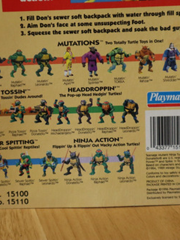 Spike N Volley Don 1996 Tmnt ! Donatello Ninja Power Tortuga 10
