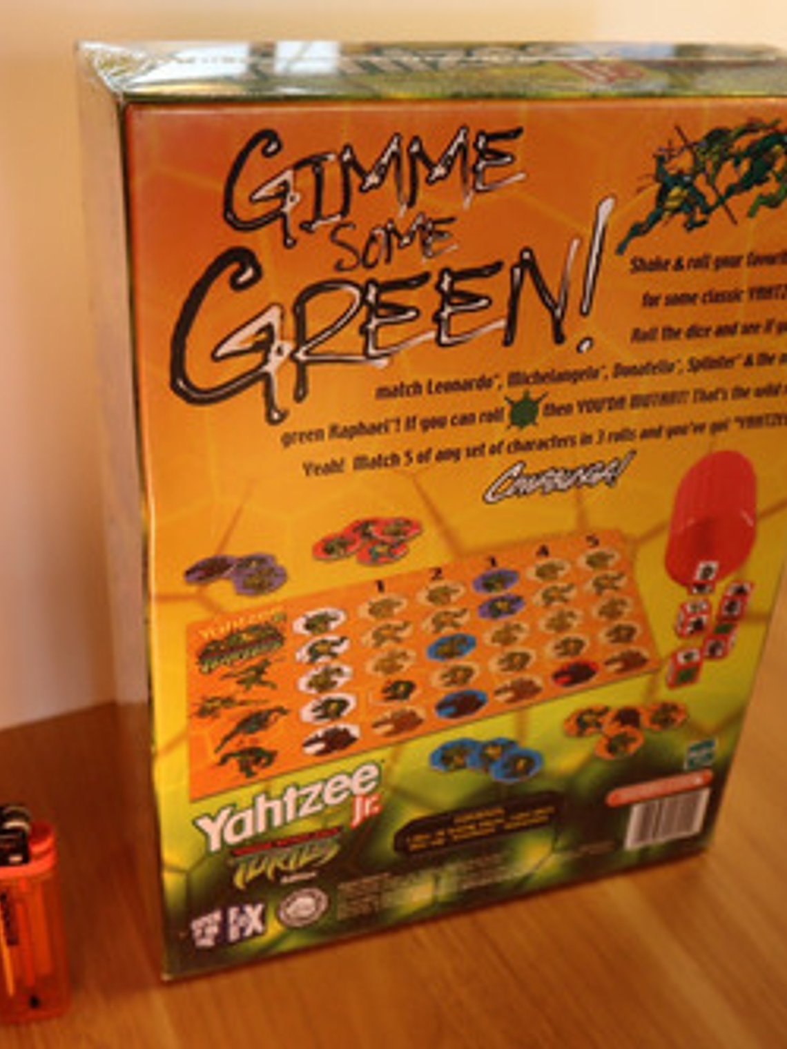 Yahtzee Jr. Tmnt 2003 Hasbro Milton Bradley Tortugas Ninja 3