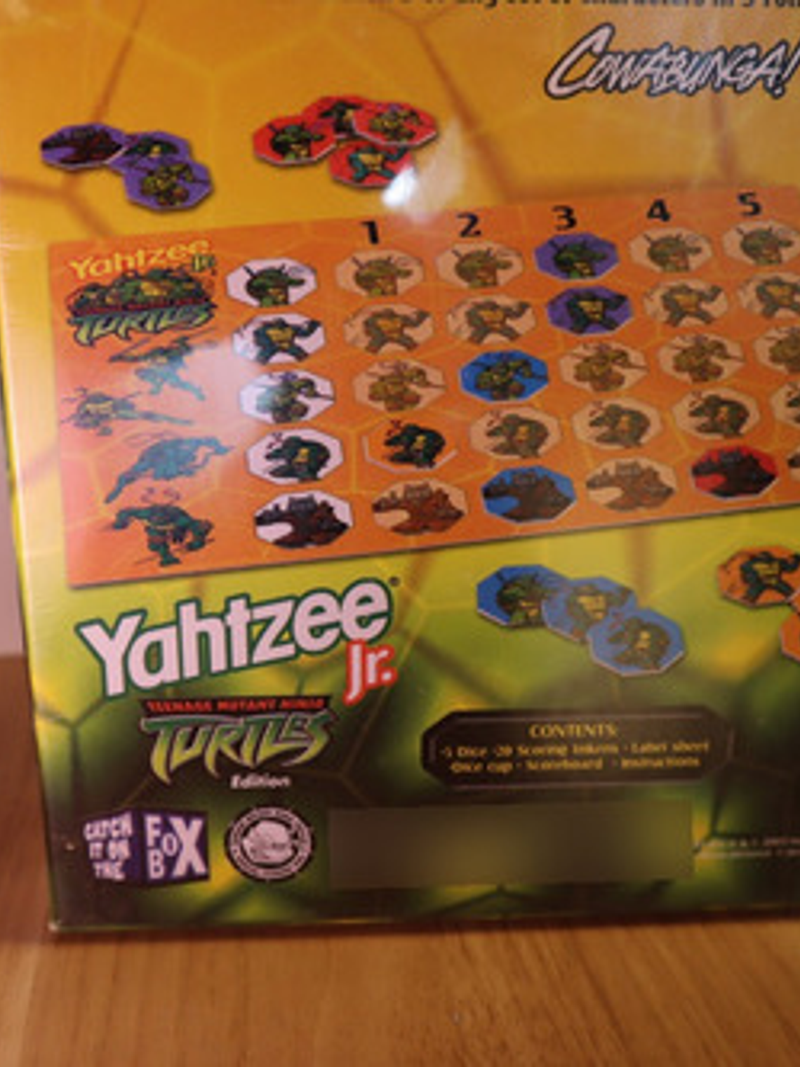 Yahtzee Jr. Tmnt 2003 Hasbro Milton Bradley Tortugas Ninja 4