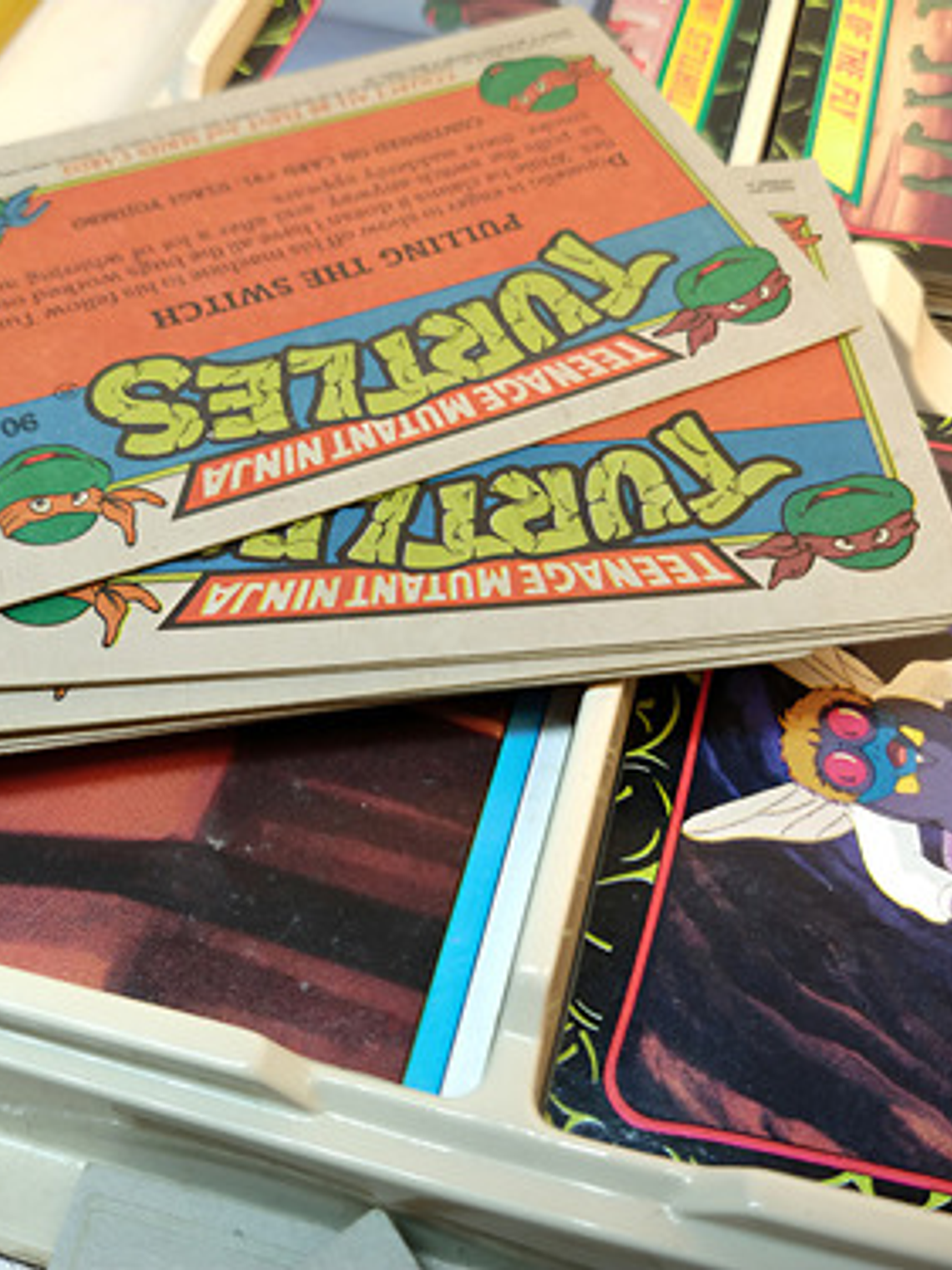 Cartas Y Stickers Tortugas Ninja 1989 Topps Tote Pack Tmnt 1