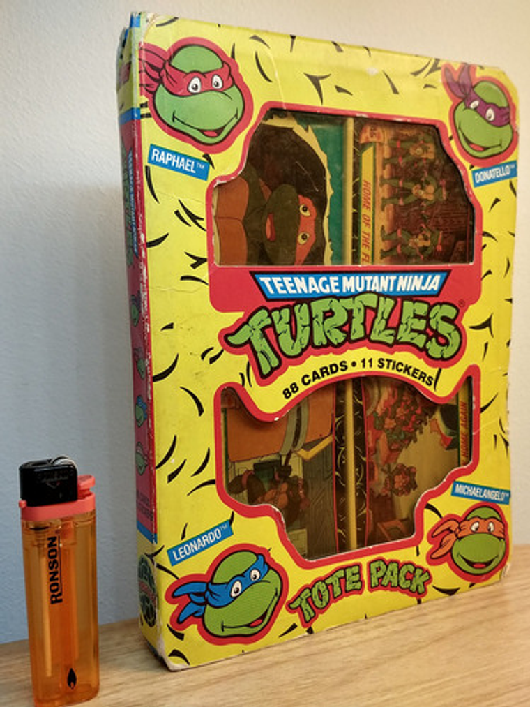 Cartas Y Stickers Tortugas Ninja 1989 Topps Tote Pack Tmnt 2