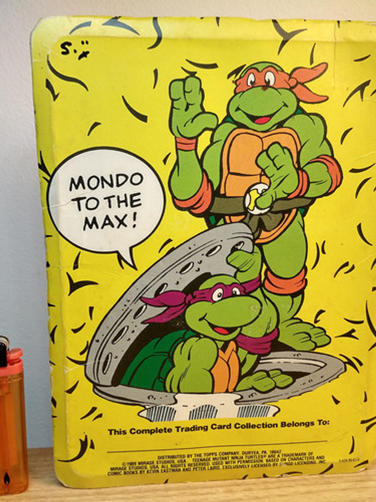 Cartas Y Stickers Tortugas Ninja 1989 Topps Tote Pack Tmnt 3