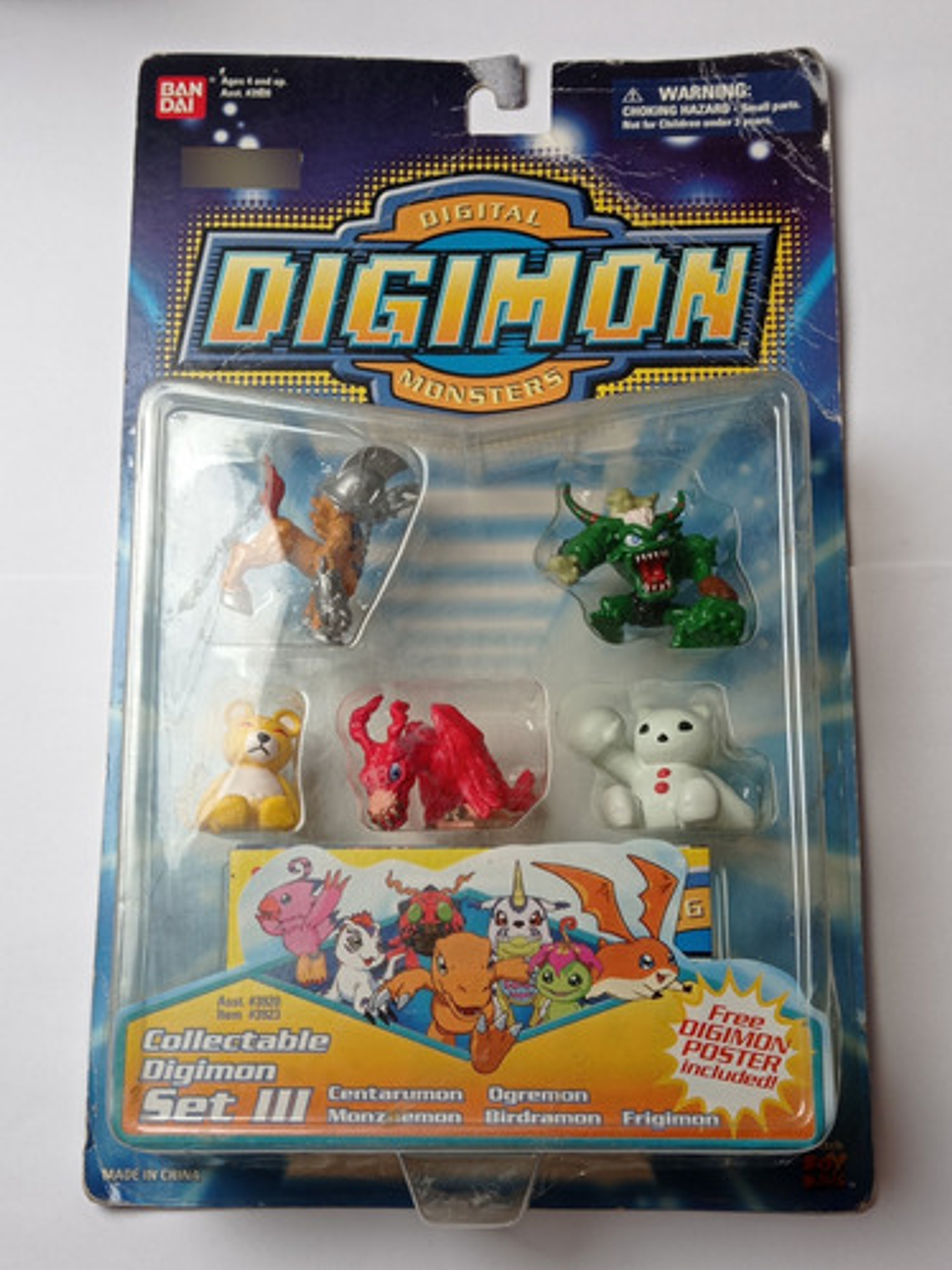 Digimon Set Iii 2000 Bandai Centarumon Ogremon Monzaemon + 1
