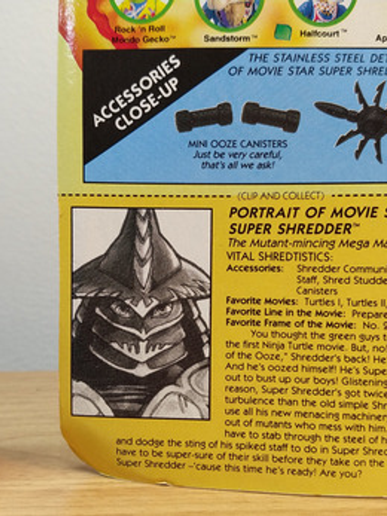 Movie Star Super Shredder 1992 Tmnt ! Destructor 9