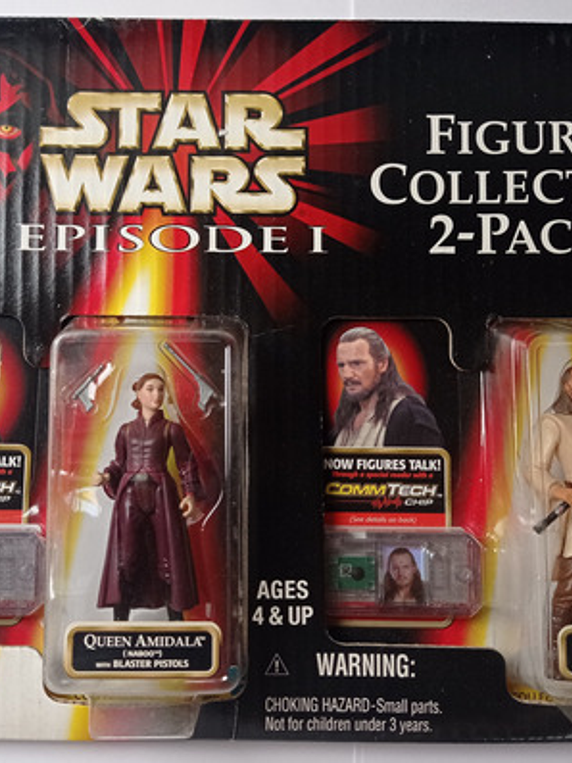 Amidala Y Qui-gon Jinn 1999 Star Wars Ep 1 Hasbro Commtech 1
