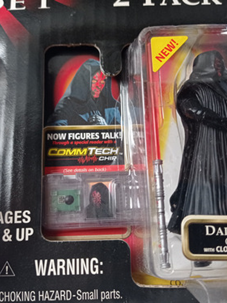 Darth Maul Y Battle Droid 1999 Star Wars E 1 Hasbro Commtech 3