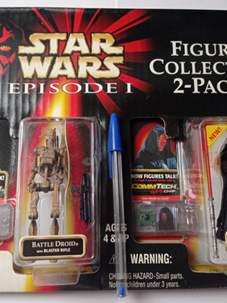 Darth Maul Y Battle Droid 1999 Star Wars E 1 Hasbro Commtech 4