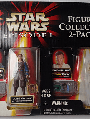 Obi-wan Kenobi Y Padme 1999 Star Wars E 1 Hasbro Commtech