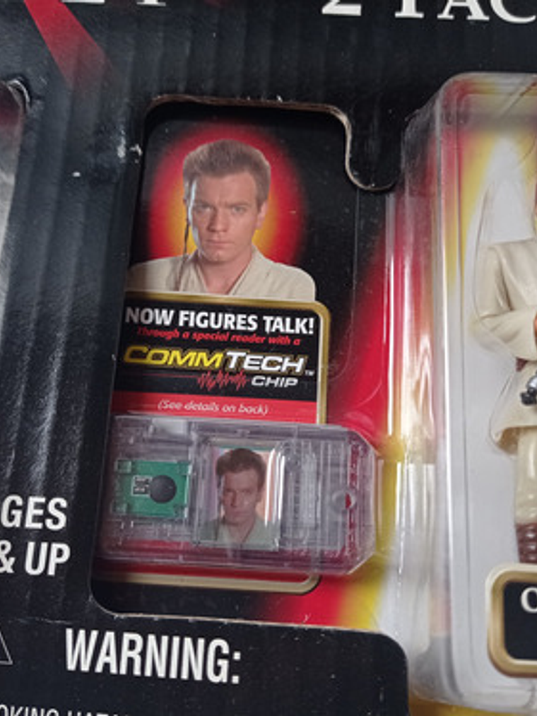 Obi-wan Kenobi Y Padme 1999 Star Wars E 1 Hasbro Commtech 3