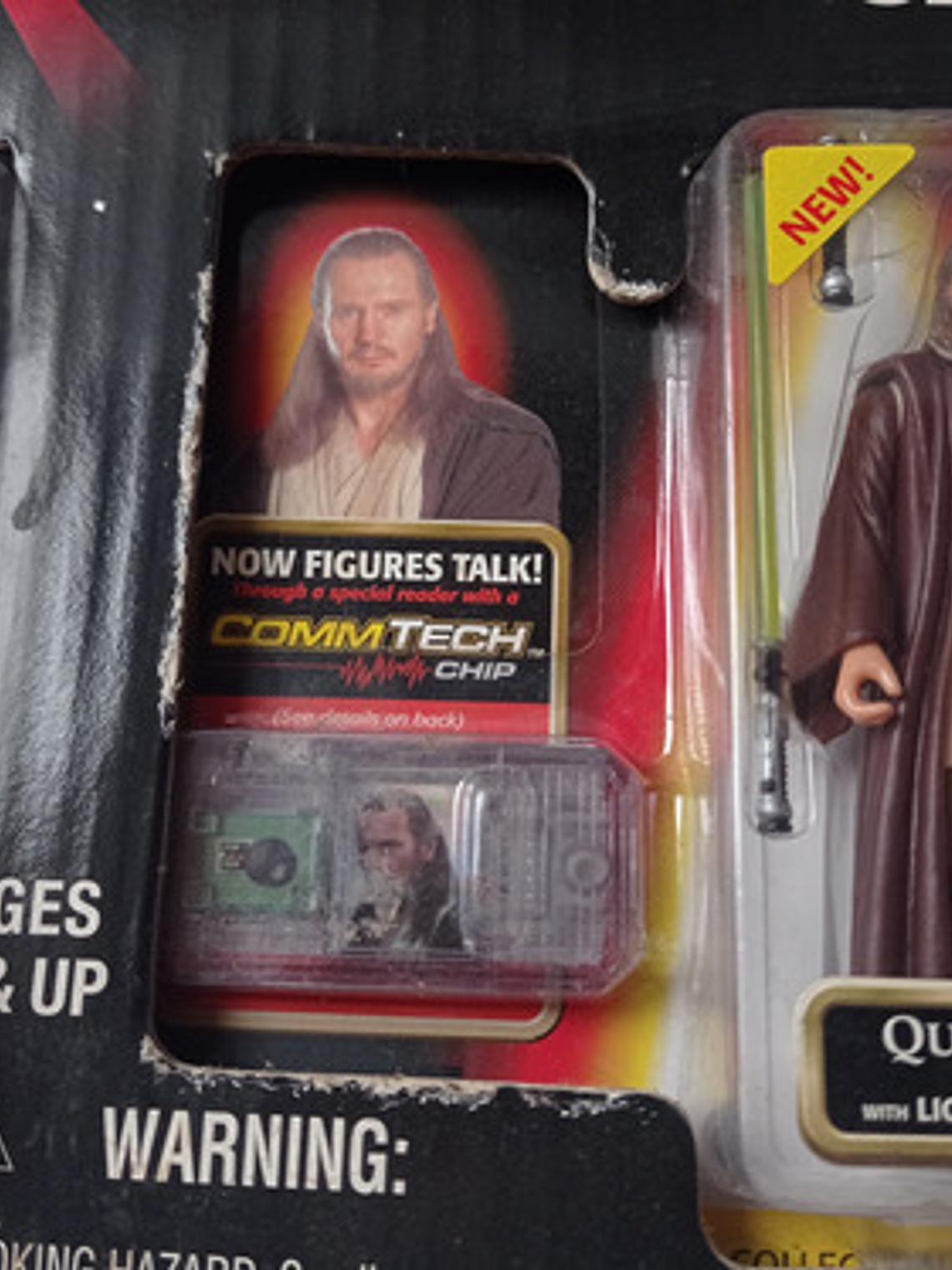 Jar Jar Binks Y Qui-gon 1999 Star Wars Ep 1 Hasbro Commtech 3