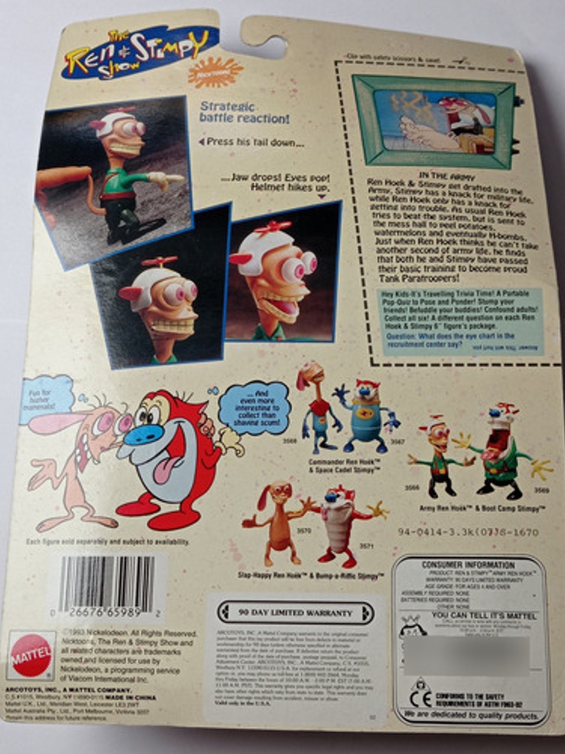 Army Ren 1993 Ren And Stimpy Mattel Nicktoons 7