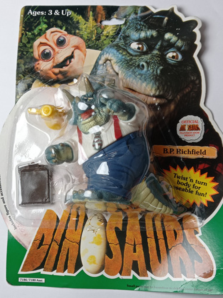 B.p. Richfield 1991 Hasbro Dinosaurios Disney Original 1