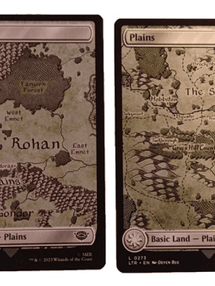 2 Cartas Magic Lord Of The Rings Plains Lands Mtg Lotr