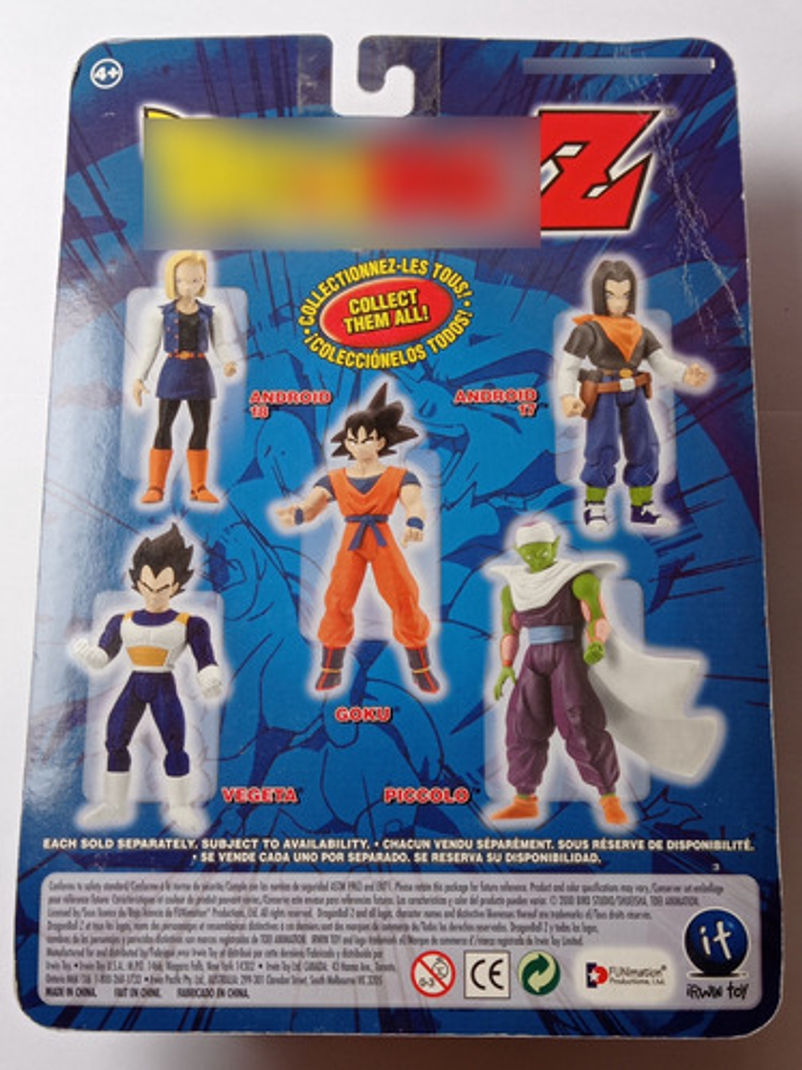 Goku 2001 Dragon Ball Z Irwin Toys Androids Saga 8