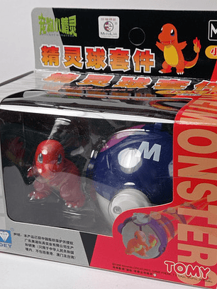 Charmander Con Master Ball 1998 Tomy Pokemon Nintendo Mb-1