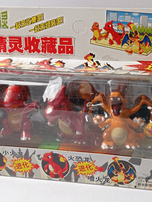 Charmander Evolution 1998 Tomy Pokemon Charmeleon Charizard