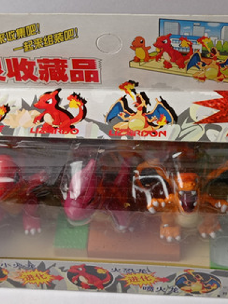 Charmander Evolution 1998 Tomy Pokemon Charmeleon Charizard 2