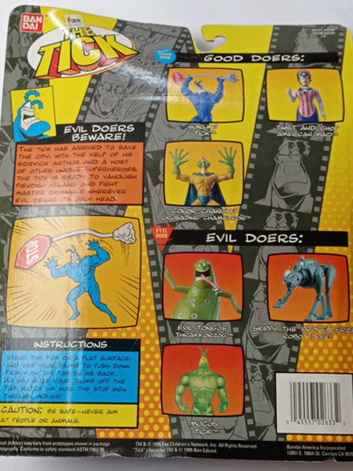 Hurling Tick 1995 Bandai La Garrapata The Tick 6